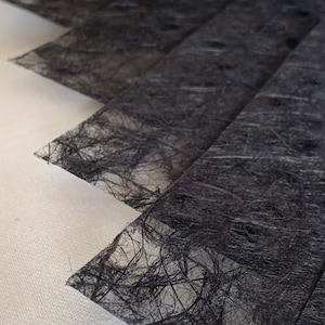 Six Black Japanese Ogura Lace Paper Squares 5”