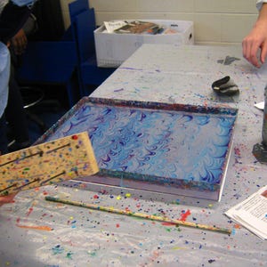 18 x 24&quot; Clear Acrylic Plastic Marbling Tray