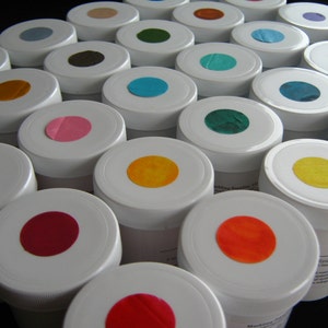 Complete Set 3 fl. oz. Jars Ready-made Marbling Paint - Acrylic 30 Jars DIY Marbleizing Paper Fabric Marbling With Instructions