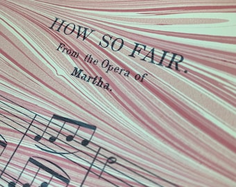 Marbled Sheet Music in Pink by Flowtow - How So Fair
