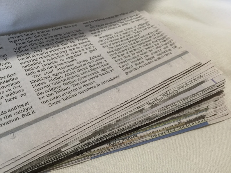 250 Newspaper Strips 11 1/4 x 3 for Skimming in the Etsy