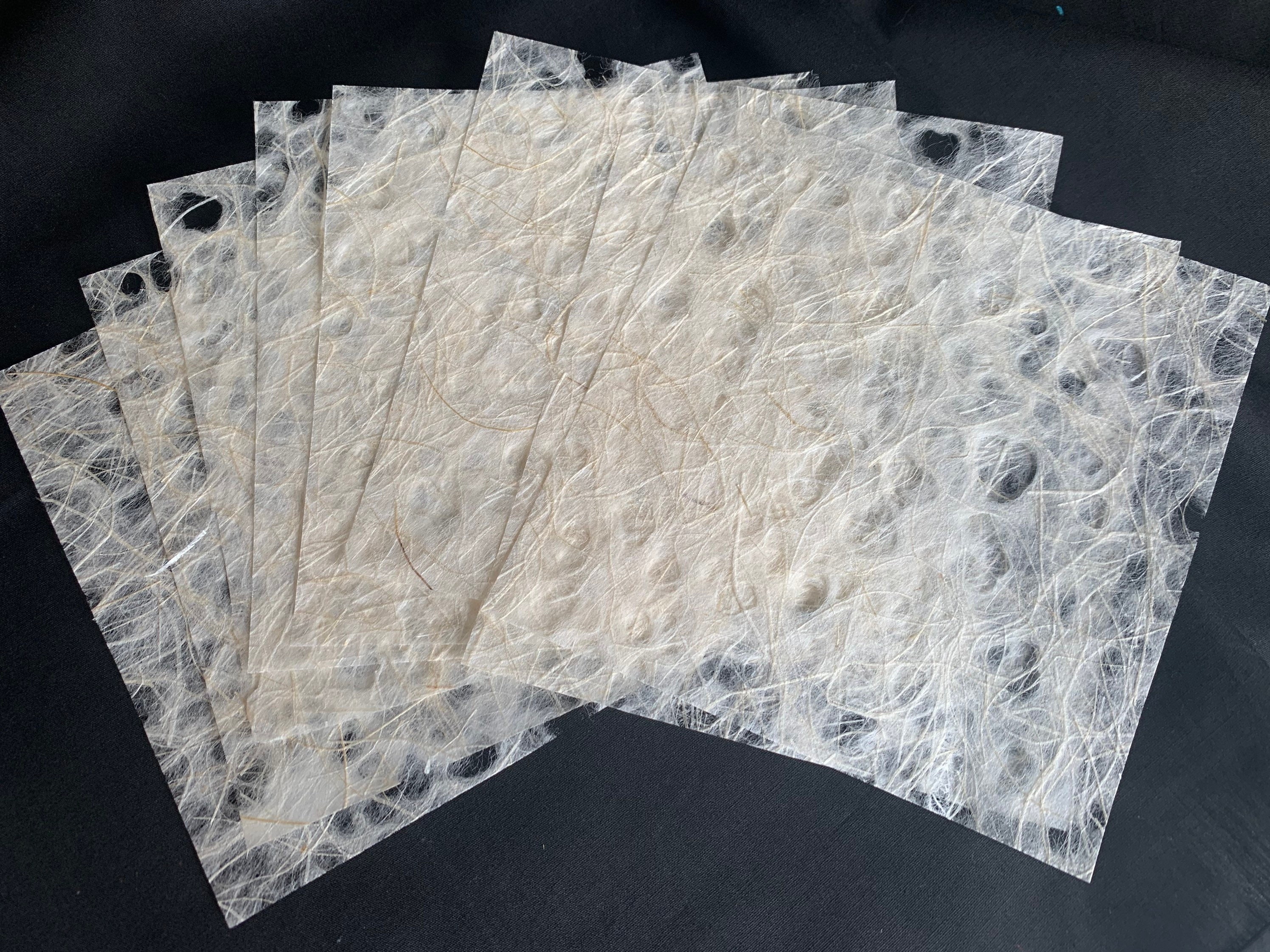 Set of 6 Japanese Ogura Lace Paper Squares 5 Lights Choice of Etsy