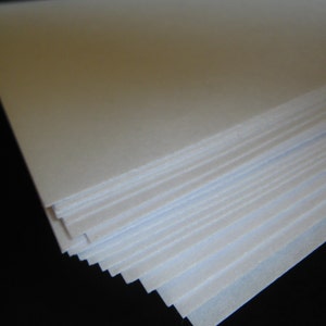 Große volle Bögen japanisches Masa Papier zum Marmorieren - Weiß 21 x 31" Wählen Sie Quantiity