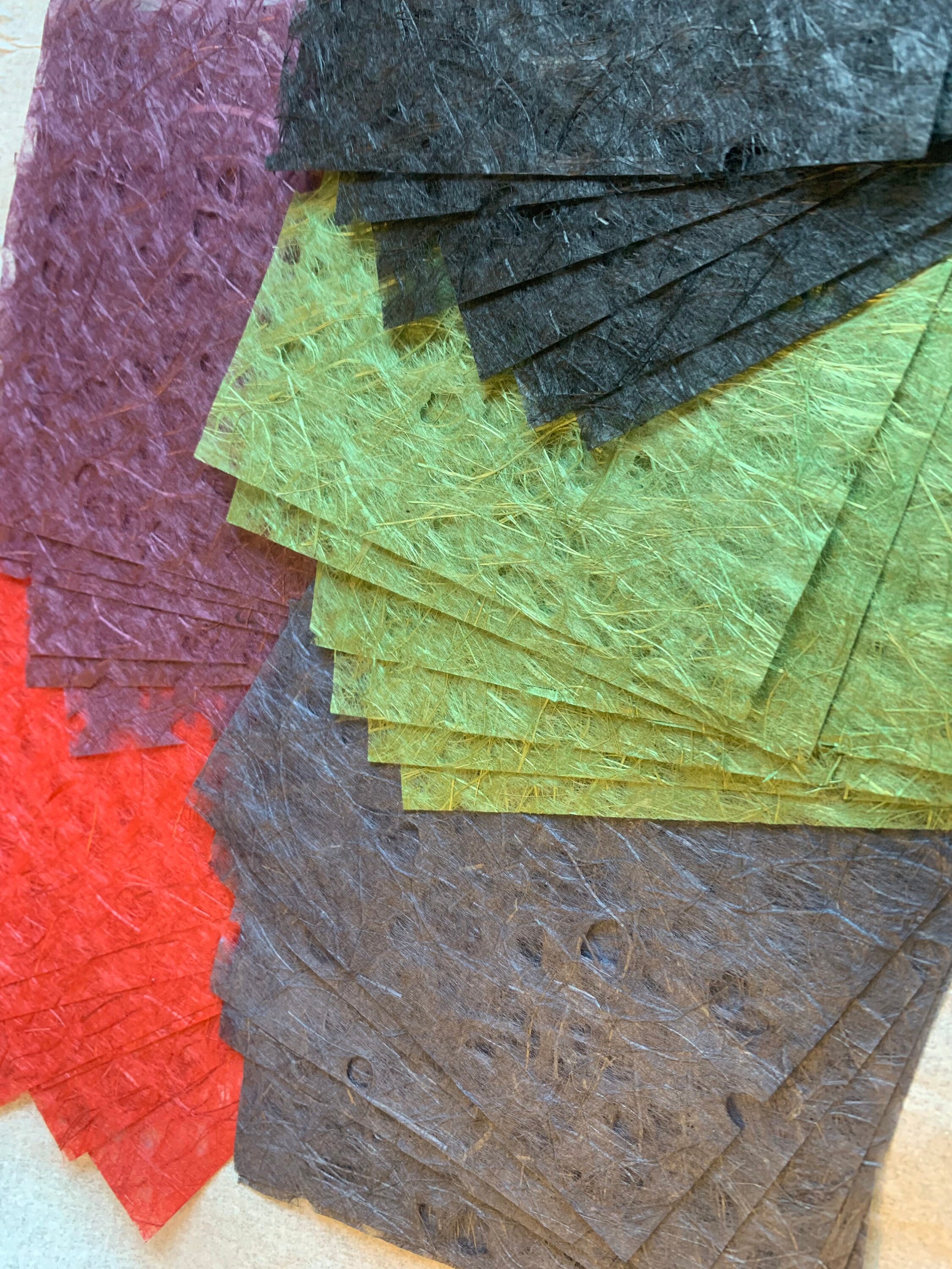 Six Olive Green Japanese Ogura Lace Paper Squares 5 Etsy UK