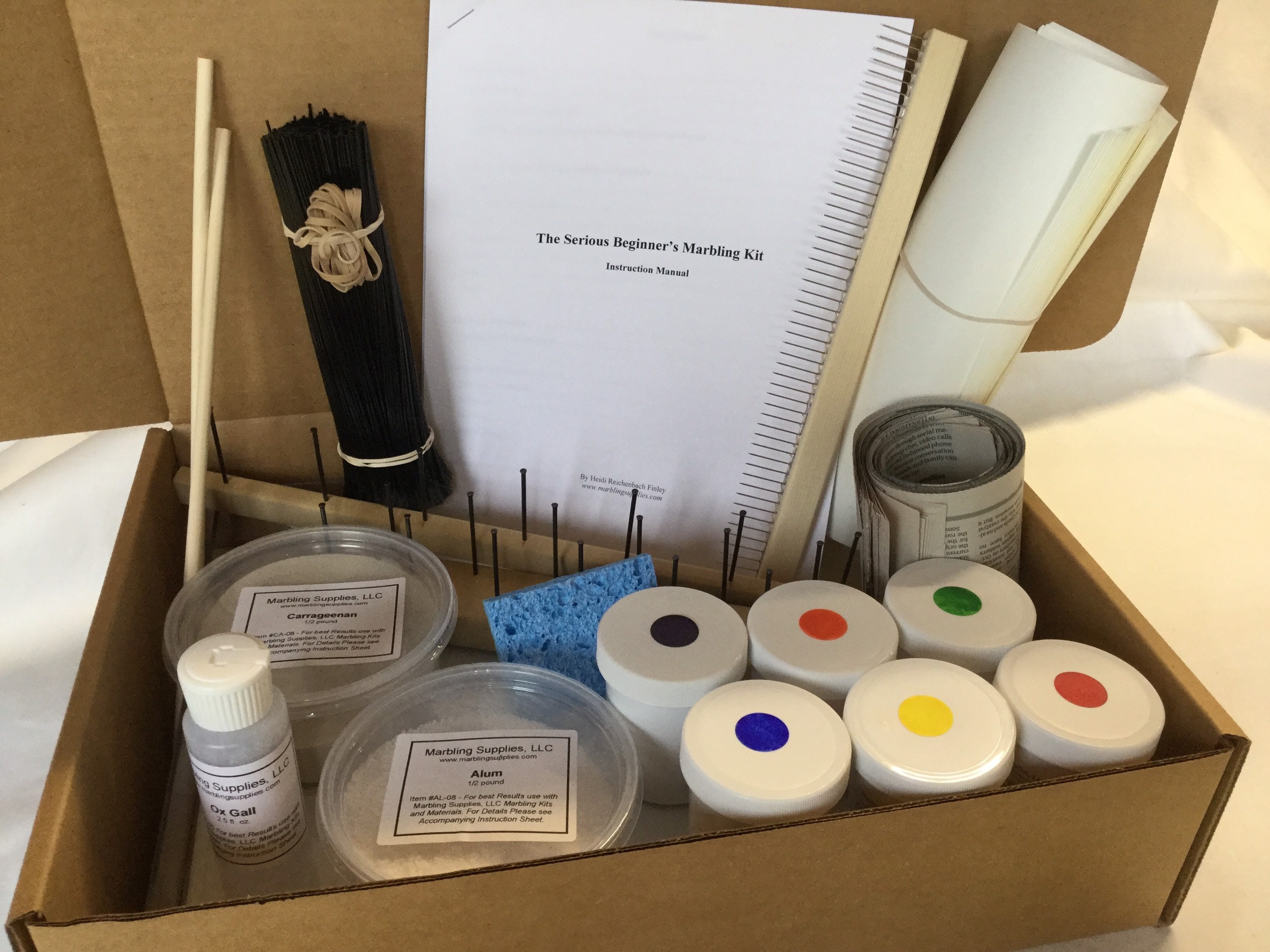 Marbling Kit How to Make Marbled Paper DIY Marbleizing Etsy Canada