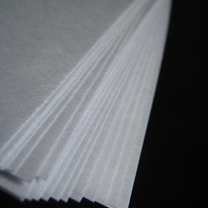 Small-size 5 x 10" Japanese Masa for Marbling - 25 Sheets 5 x 10 inches - White Paper Marbling Supplies Printmaking