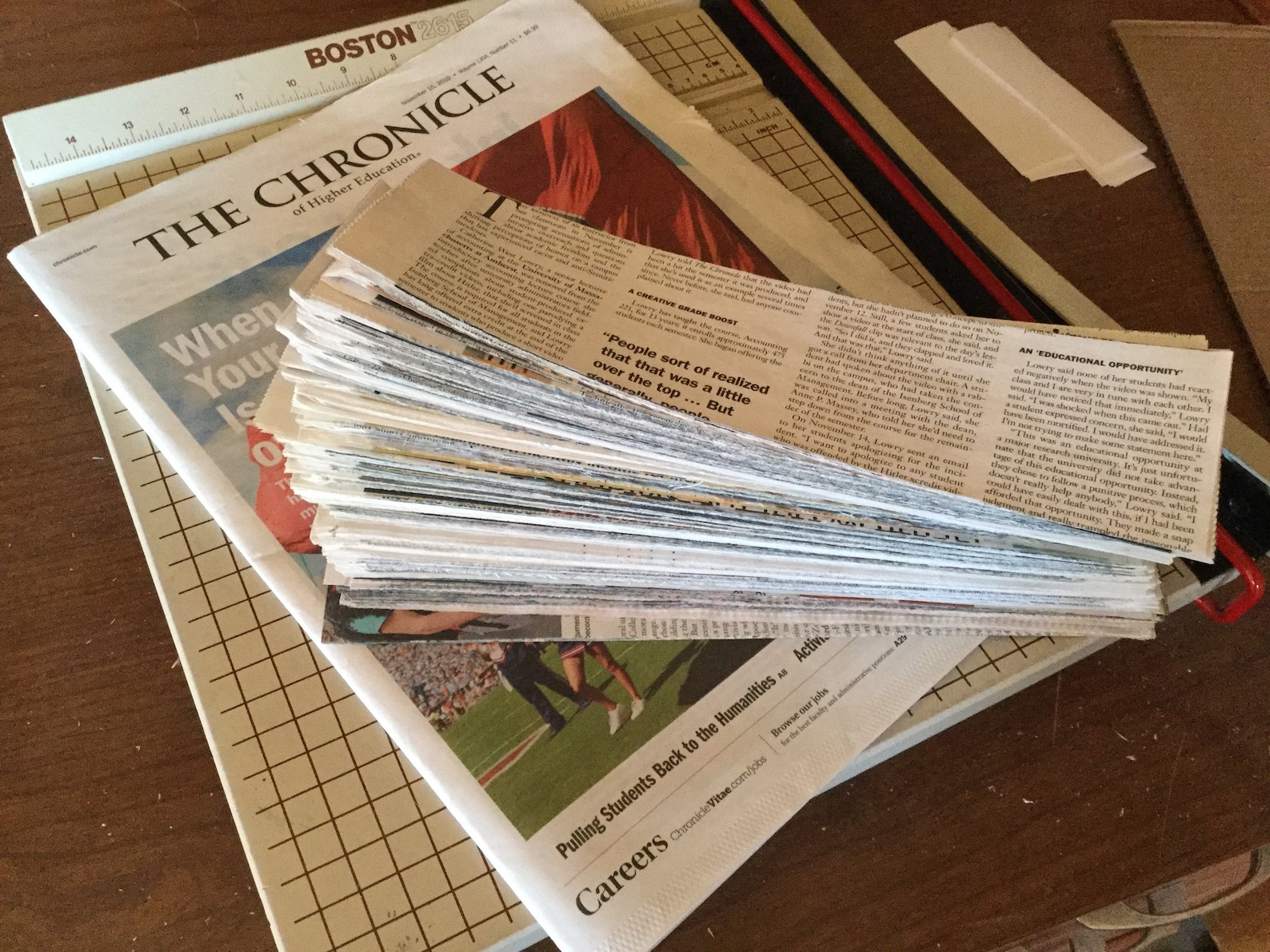 250 Customcut Newspaper Strips up to 30 Inches for Skimming Etsy