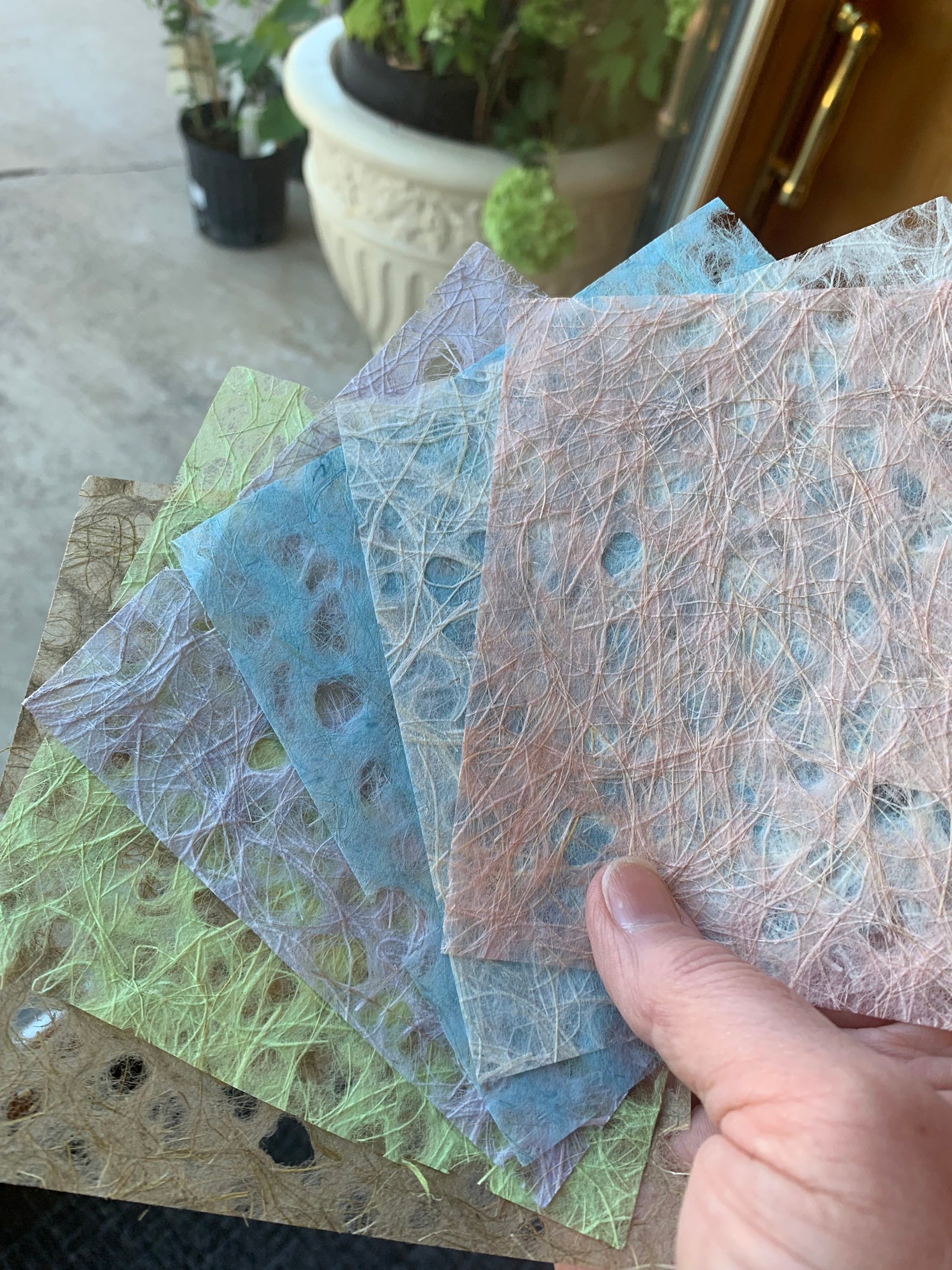 Set of 6 Japanese Ogura Lace Paper Squares 5 Lights Choice of Etsy