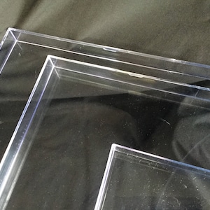 18 x 24" Clear Acrylic Plastic Marbling Tray image 2