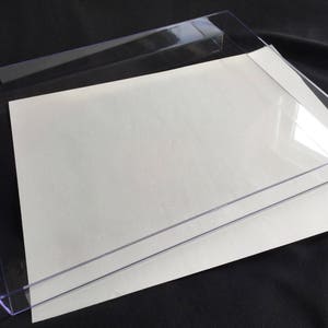 18 x 24" Clear Acrylic Plastic Marbling Tray image 5