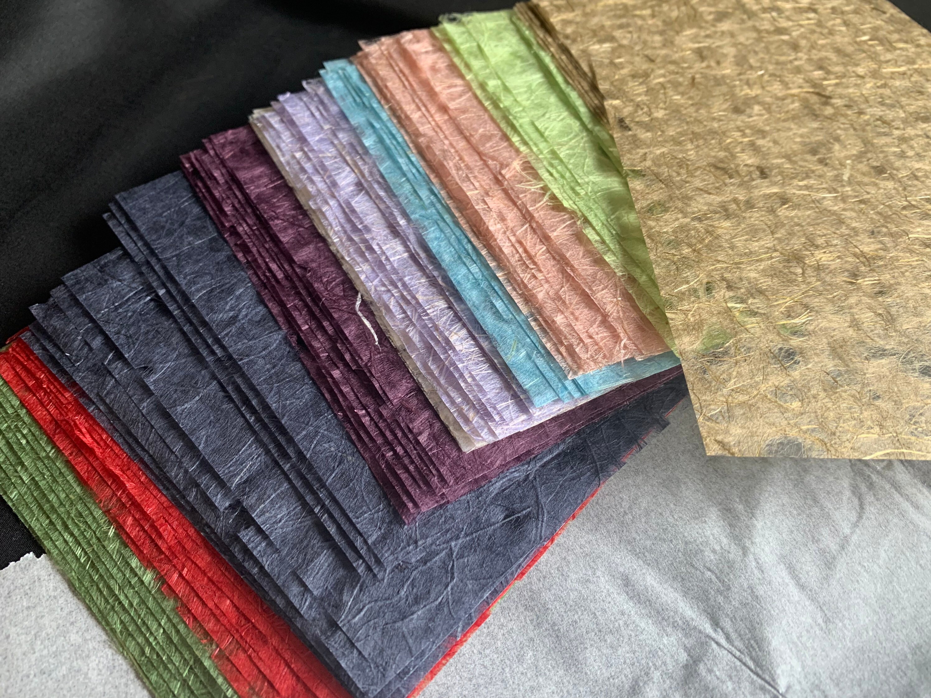 Six Navy Blue Japanese Ogura Lace Paper Squares 5 Etsy