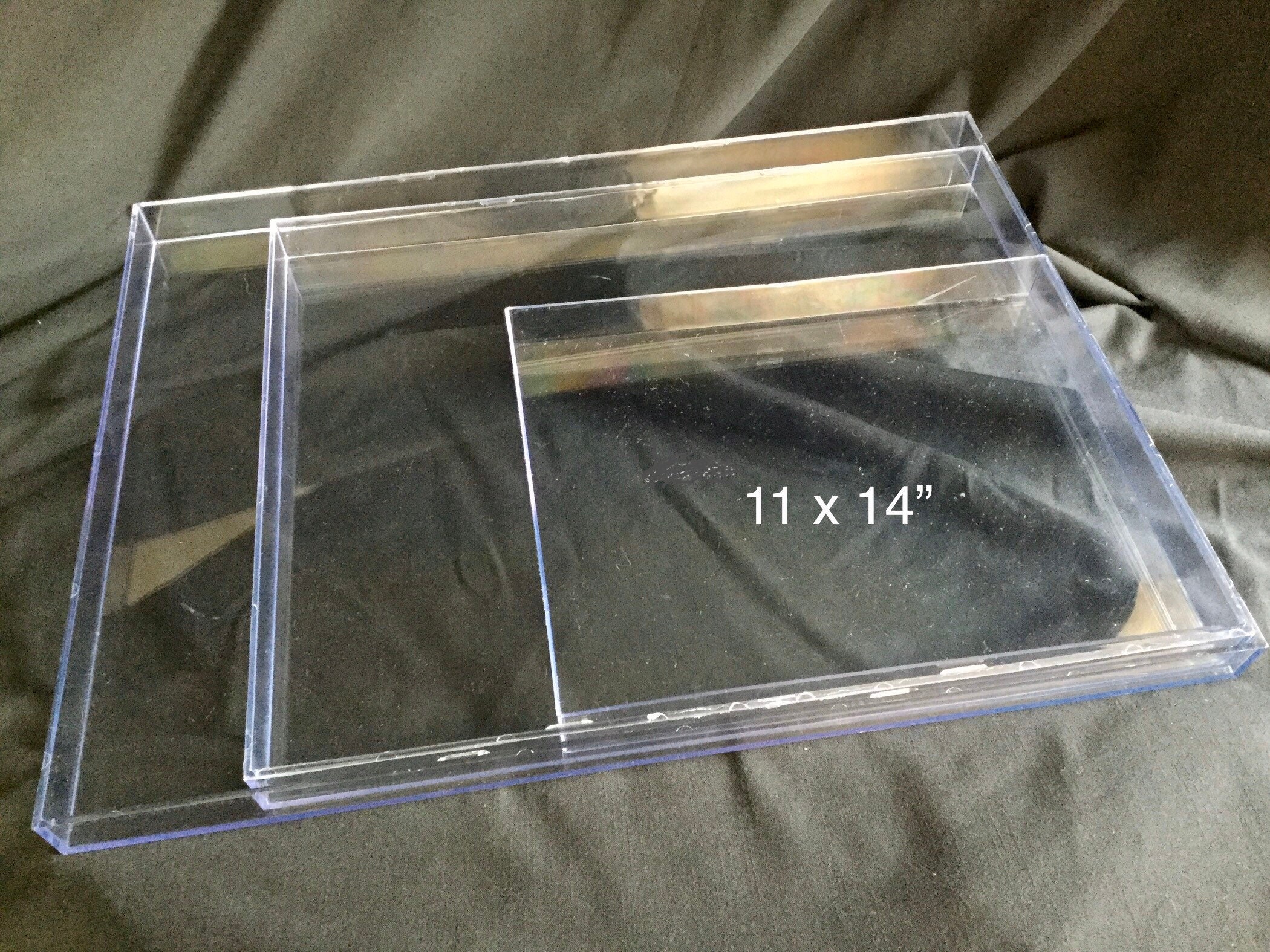 Clear paper tray, transparent magazine tray, clear acrylic tray