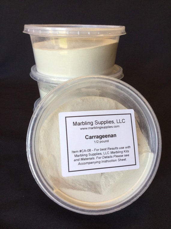 Half Pound Lambda Carrageenan Powder Supplies for Marbling on Paper and  Fabric Irish Carrageen Moss for Thickening Water 
