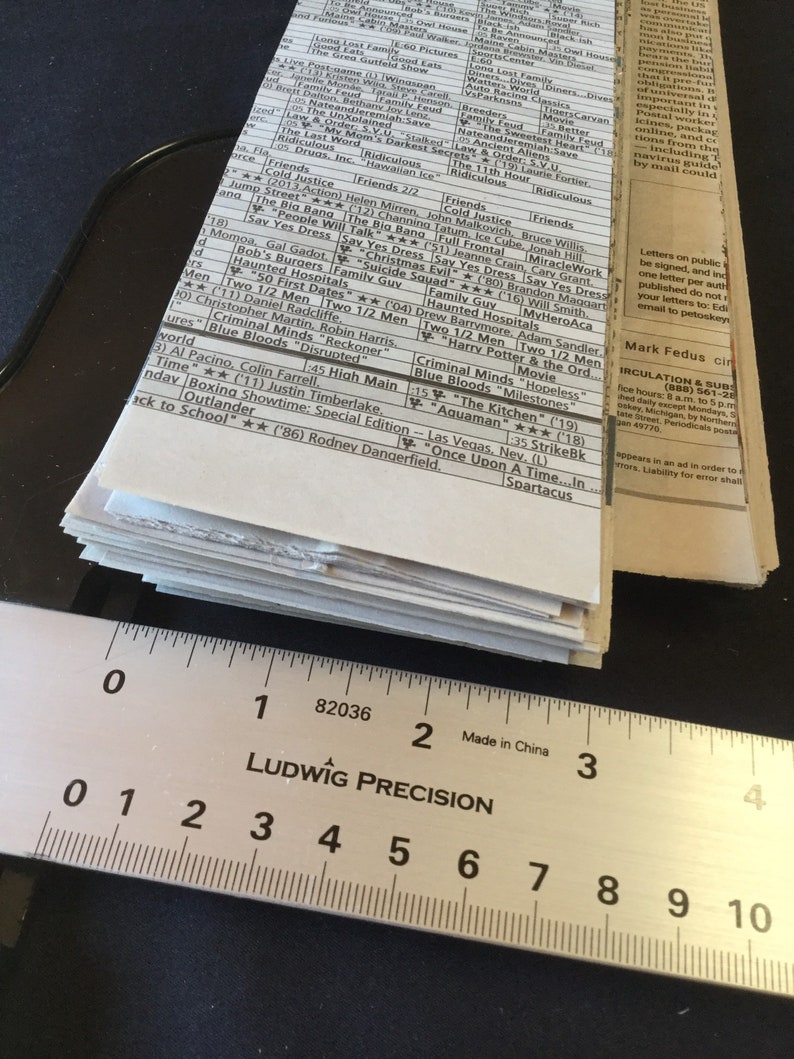250 Customcut Newspaper Strips up to 30 Inches for Skimming Etsy