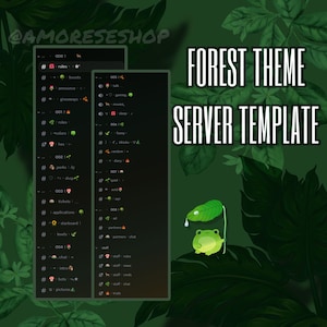 forest theme discord server template