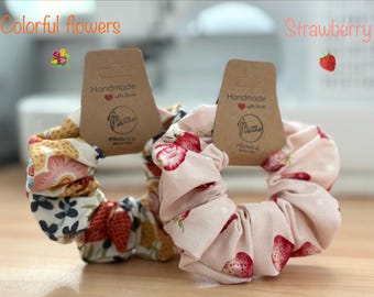 Everyday Styles & All  Seasons Scrunchie | Small Size | 3.5 - 4 inches | Cotton, Cotton blend, Satin scrunchies