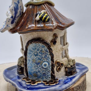 Magical Ceramic Fairy House tea light