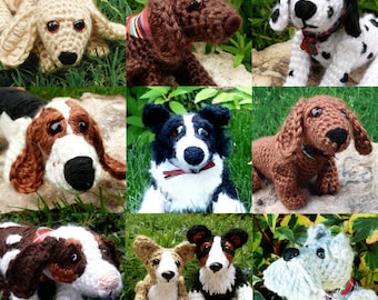 3 for 12 USD / Pup Crochet Patterns