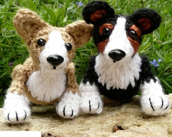 Lizzie and Philly the Corgis Crochet Pattern