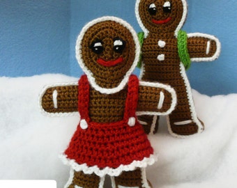 Gingerbread Dolls Crochet Pattern