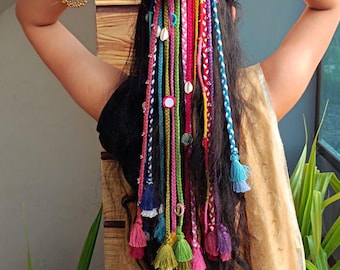 Handmade Braided Boho Hair Jewelry
