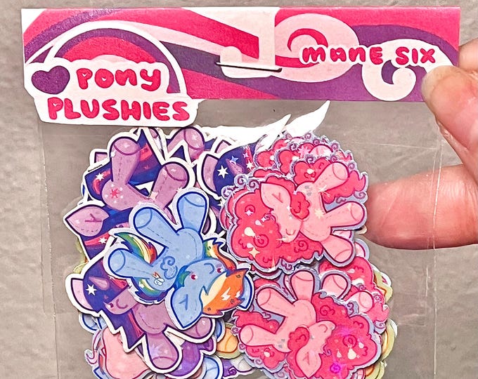 Sticker Plush Mini MLP Plush Sticker Flakes | 1
