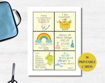 Christian Lunchbox Notes for Kids: Scripture Memory Cards (PDF Download)