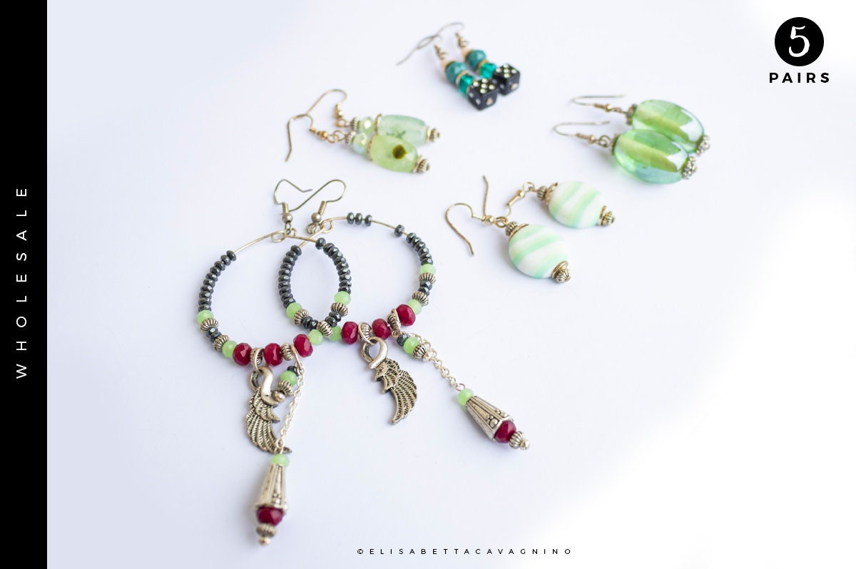 Wholesale Earrings Handmade jewelry vintage Earring hippie Crystal Earrings  | eBay