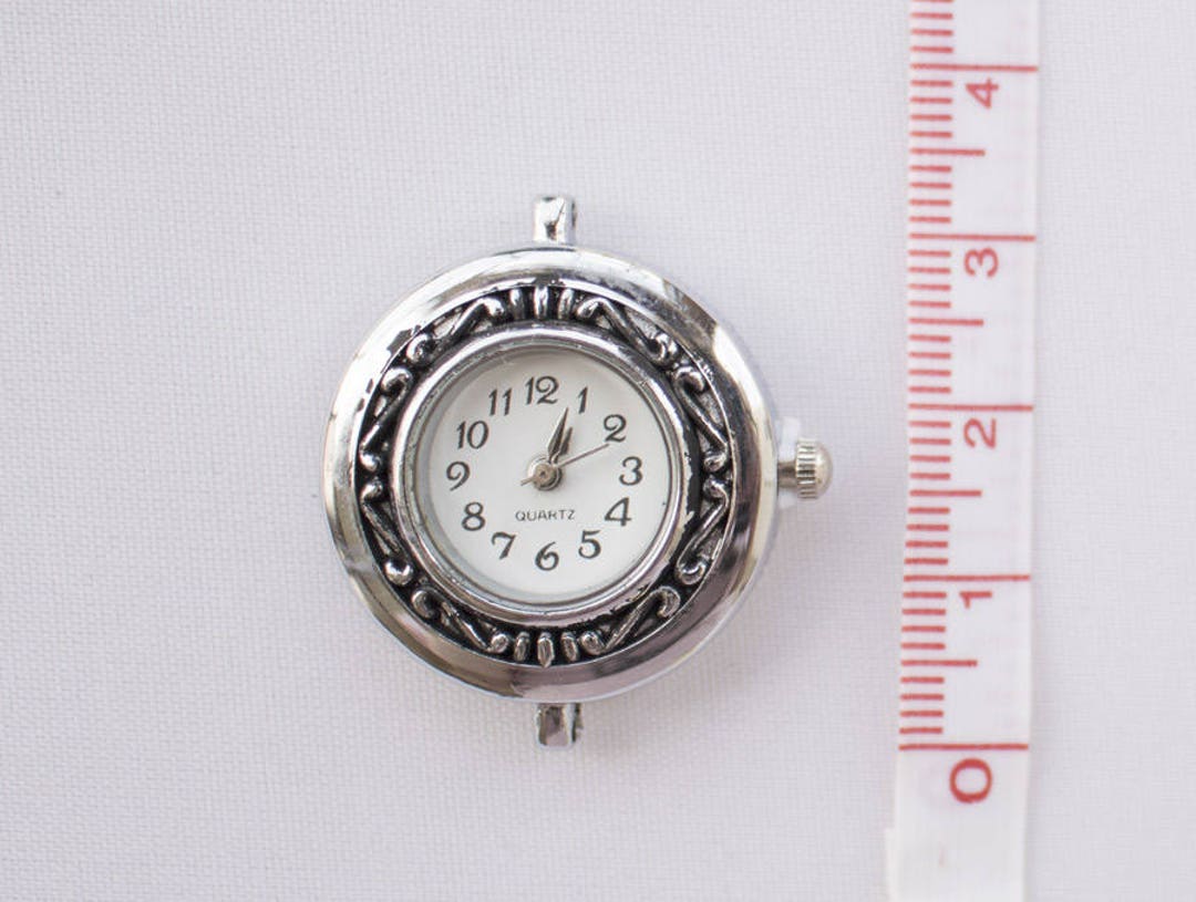 Quartz Watch Face Antique Silverplated Brass Steel Aluminum Etsy