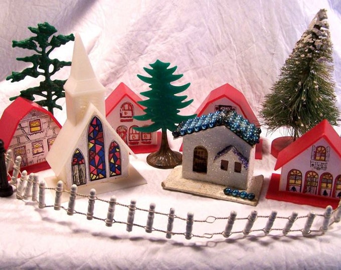 Plastic Christmas Village 