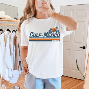 Gulf of Mexico Shirt, Vintage Gulf of Mexico Since 1550 Shirt, Mexico Beach Shirt, Mexico Resist Shirt, Gulf Coast Shirt