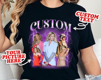 Shirt With Girlfriend Face,Custom Girlfriend Bootleg Shirt, Boyfriend Shirt, Bachelorette Bootleg Shirt,Custom gift,Custom Girlfriend Tshirt
