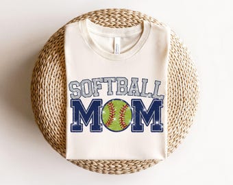 Softball Mama Tshirt, Softball Mom Gift, Softball Mama Glitter Shirt, Softball Lover Shirt, Softball Game Day Shirt, Retro Softball Game Day