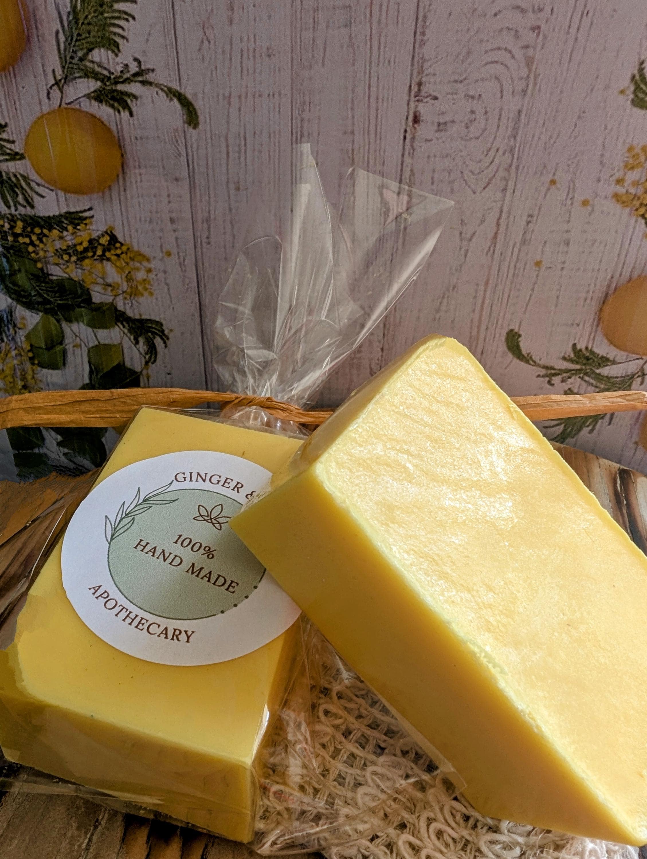 Lemon Zinger Goat Milk Soap | Bright Citrus Scent | Handmade Moisturizing Soap | Natural Skincare Bar - Thumbnail 2