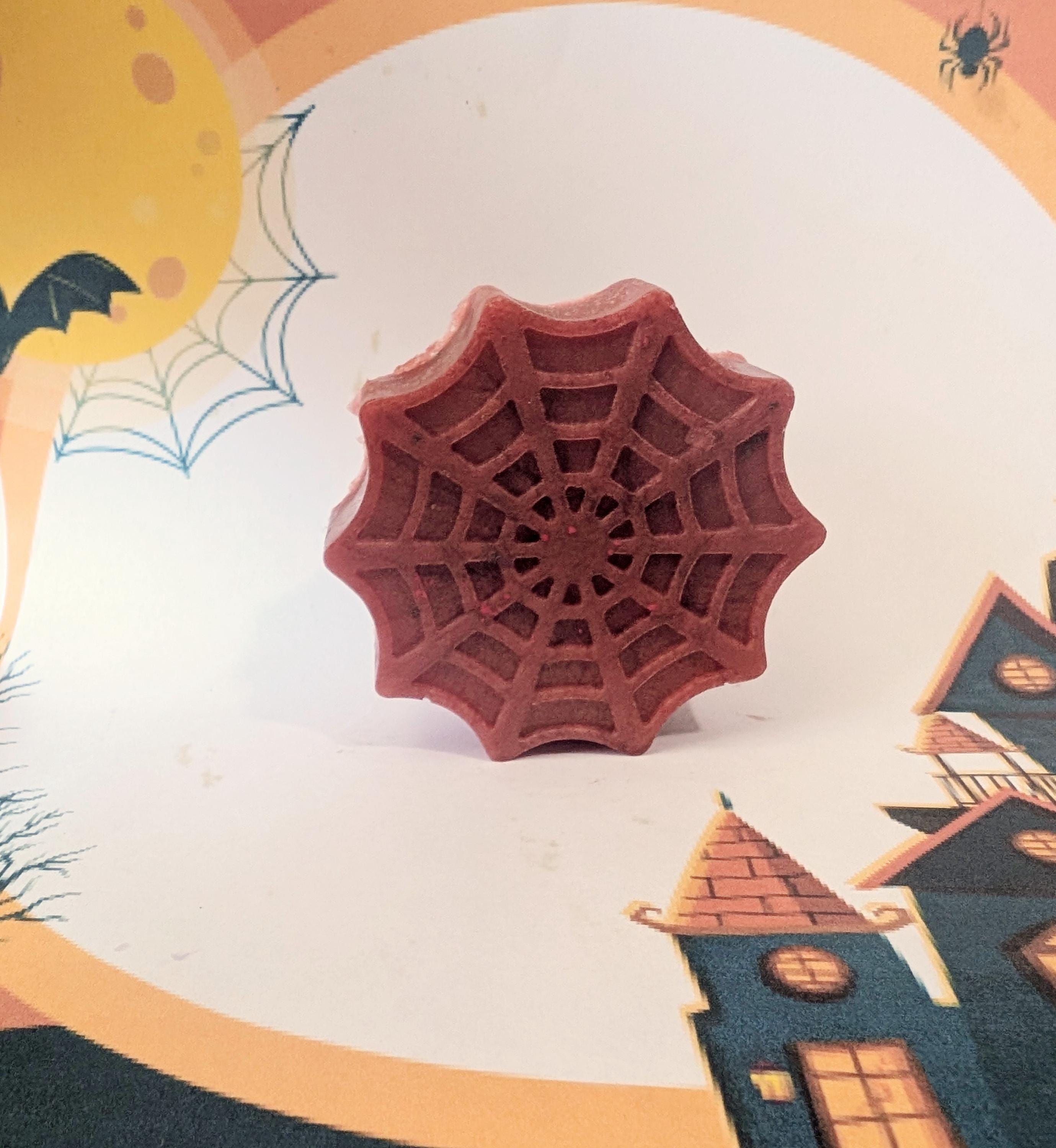 Spiderweb – Black Cherry Merlot– Limited Edition Halloween Handmade Soap, Rustic Fall Gift - Thumbnail 4