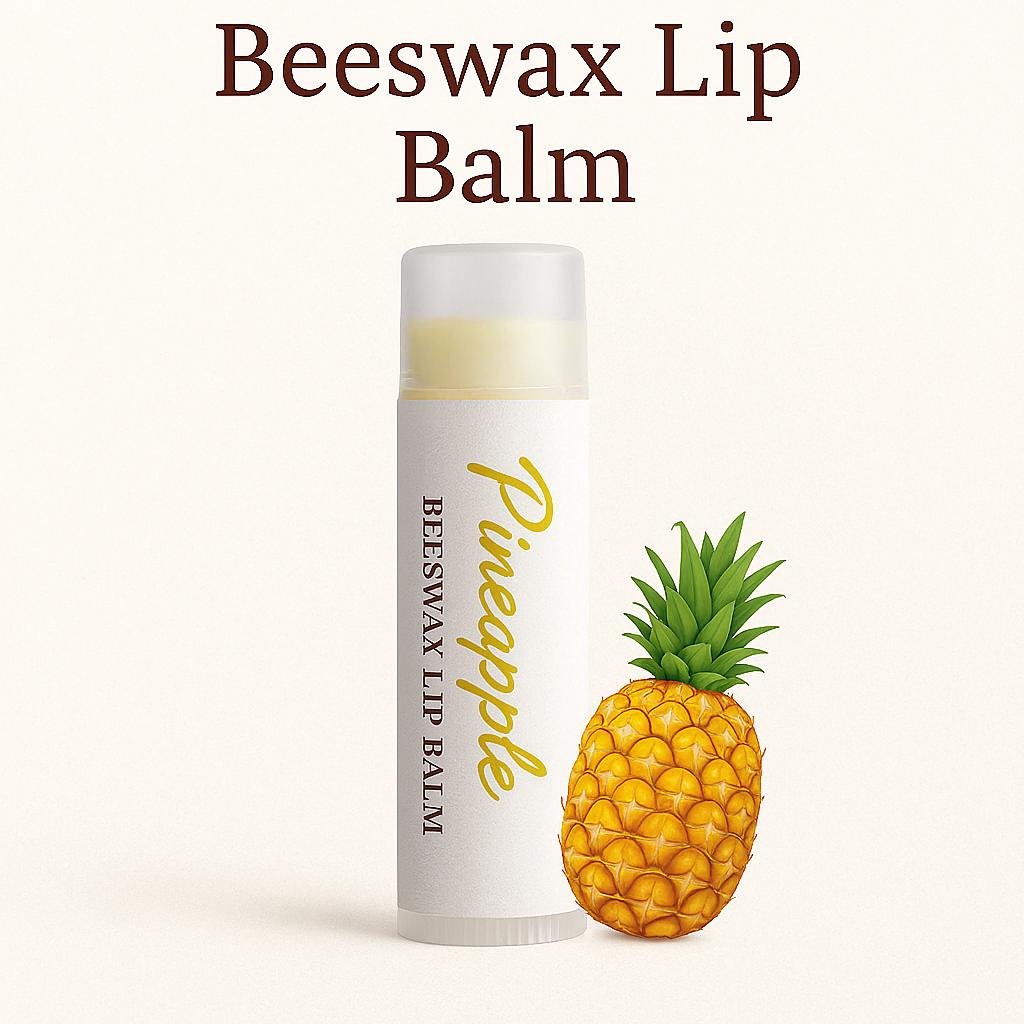 Pineapple Beeswax Lip Balm 2-pack | Tropical Handmade Moisturizing Lip Care