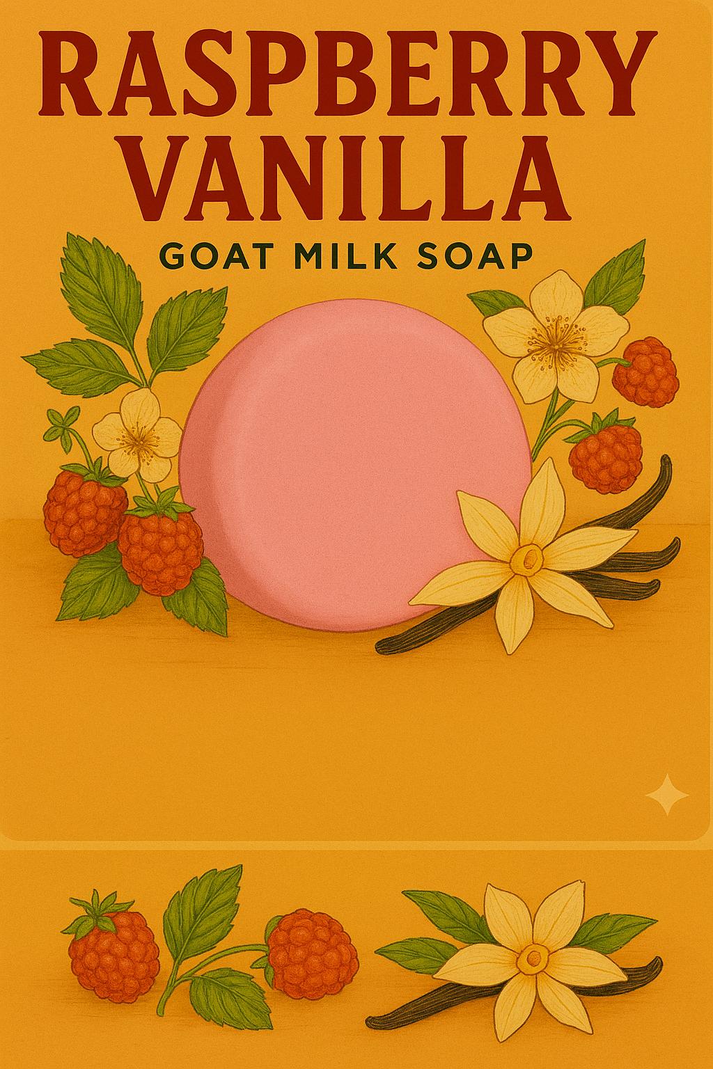Raspberry Vanilla Goat Milk Soap: Handmade Moisturizing Skincare Bar