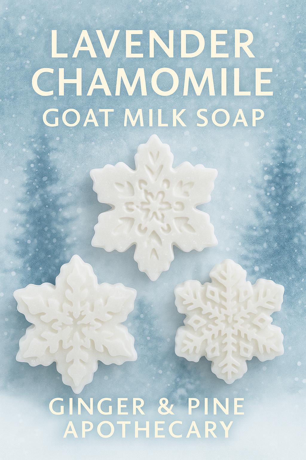 Goat Milk Soap | Lavender Chamomile Calming Winter Bar