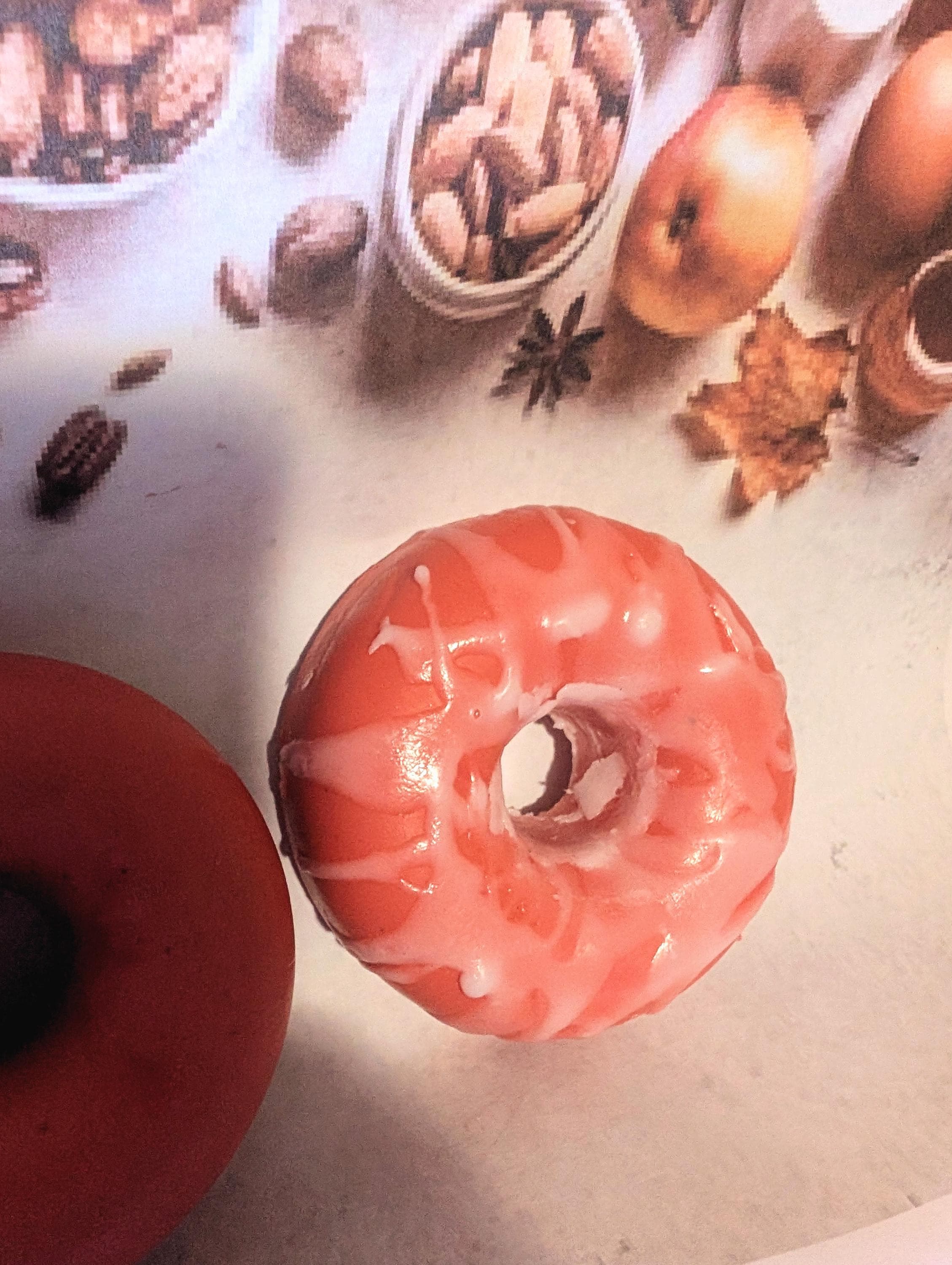 Apple Cider Donut Shea Butter Soap: Handmade Fall Scented Bar - Thumbnail 3