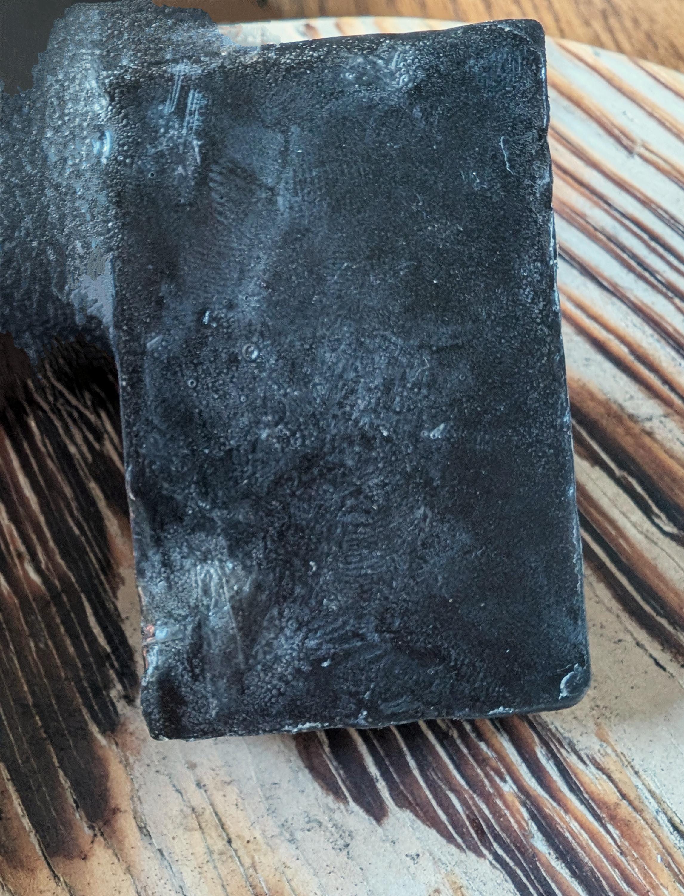 Black Ice Charcoal Soap: Handmade Detox Bar, Masculine Scent - Thumbnail 3