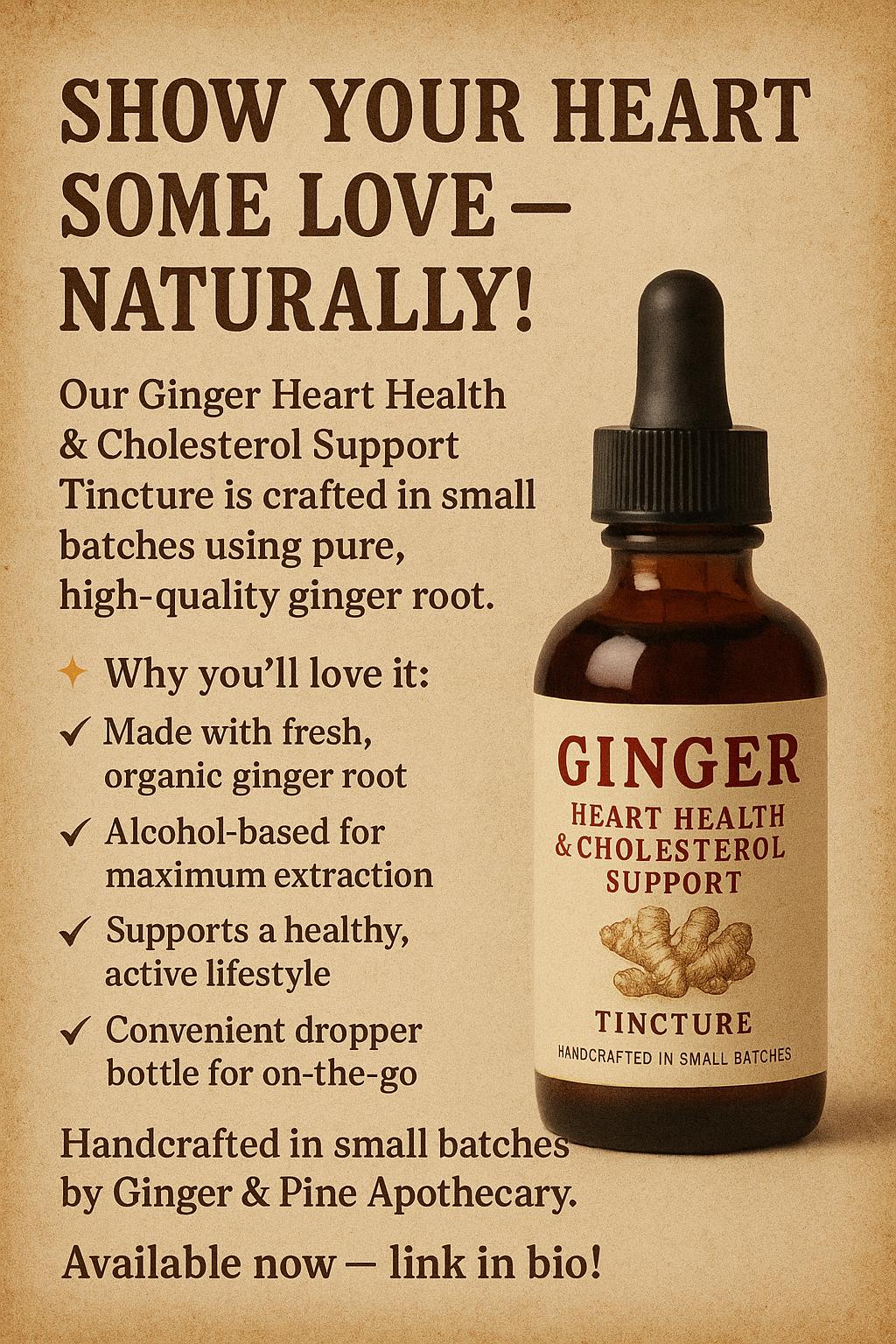 Ginger Tincture | Organic Ginger Root Extract | Herbal Wellness & Vitality Support | Natural Lifestyle Supplement - Image 1