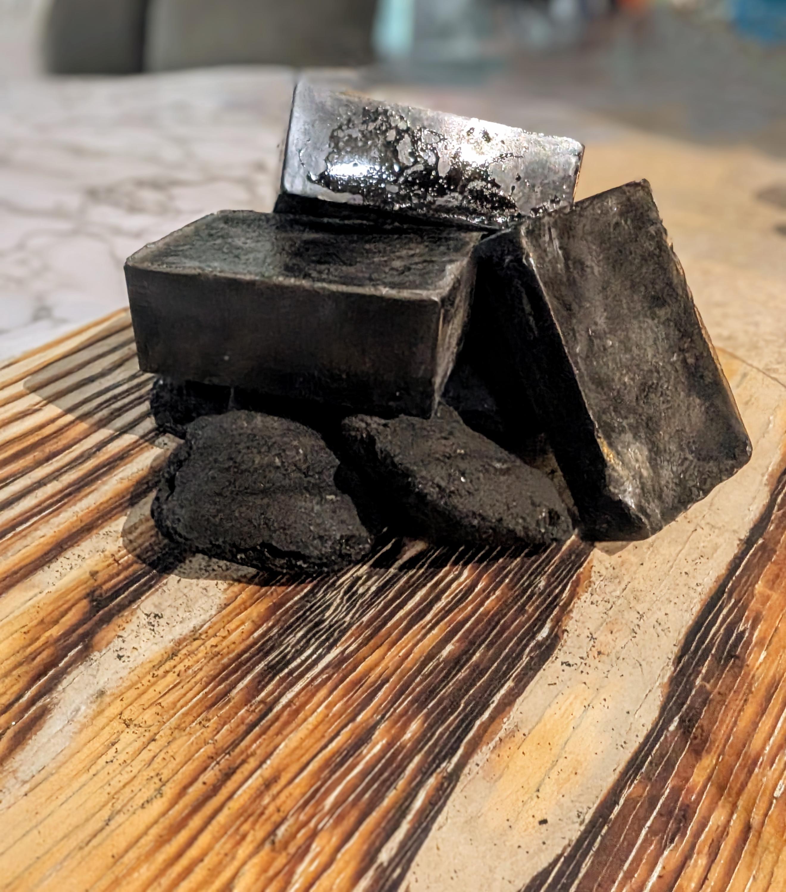 Black Ice Charcoal Soap: Handmade Detox Bar, Masculine Scent - Thumbnail 4