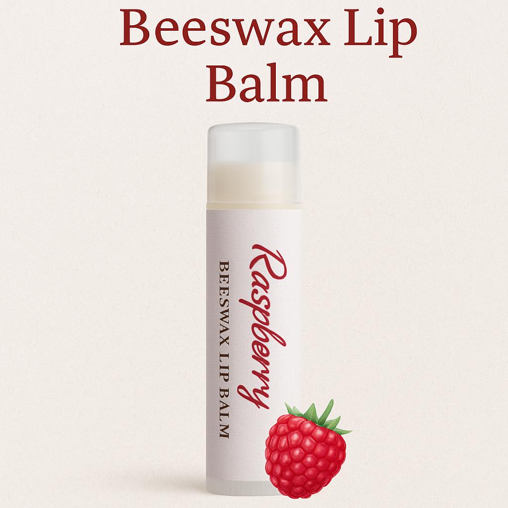 Raspberry Beeswax Lip Balm- 2 pack| Natural Handmade Moisturizing Lip Care
