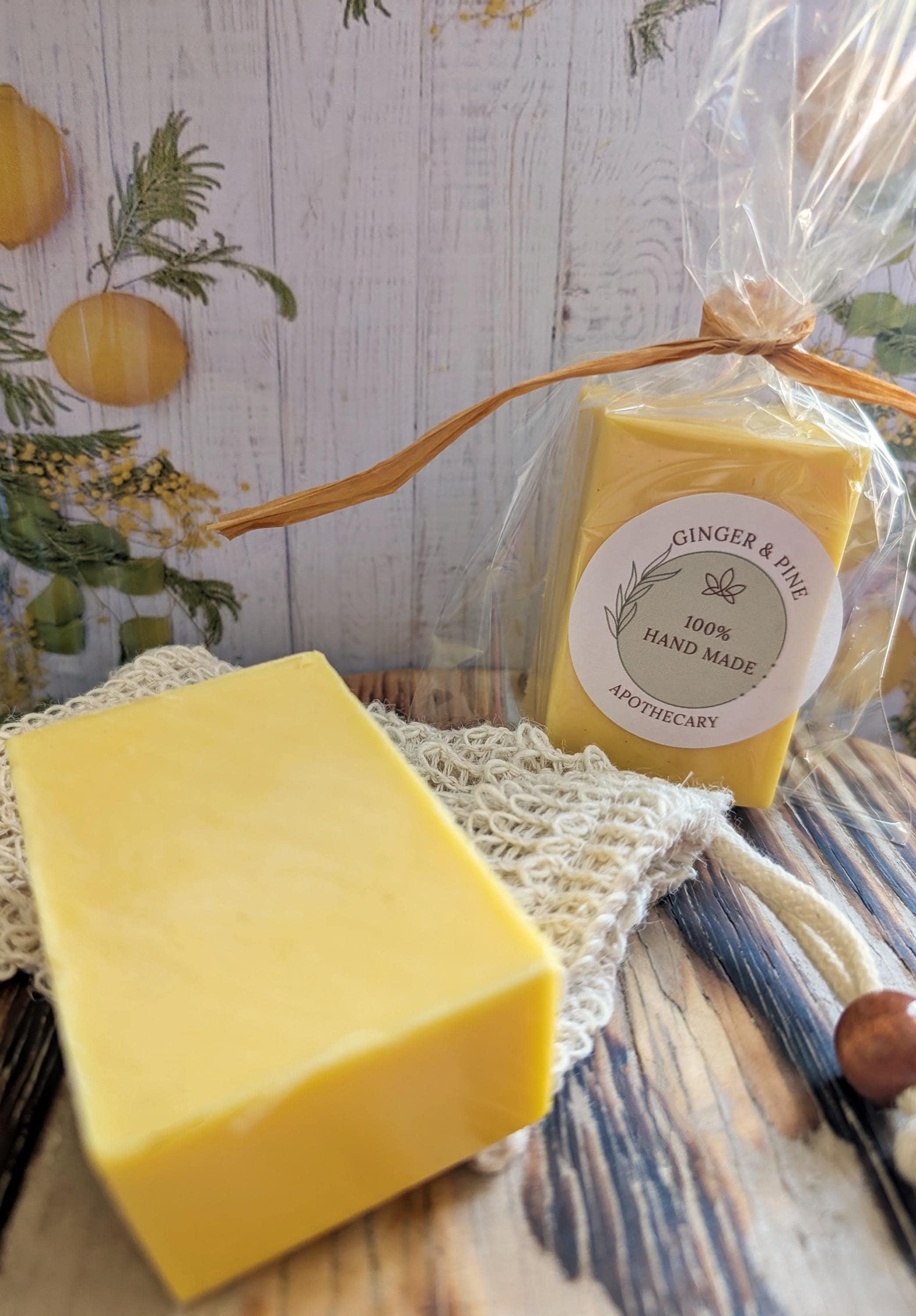Lemon Zinger Goat Milk Soap | Bright Citrus Scent | Handmade Moisturizing Soap | Natural Skincare Bar - Thumbnail 4