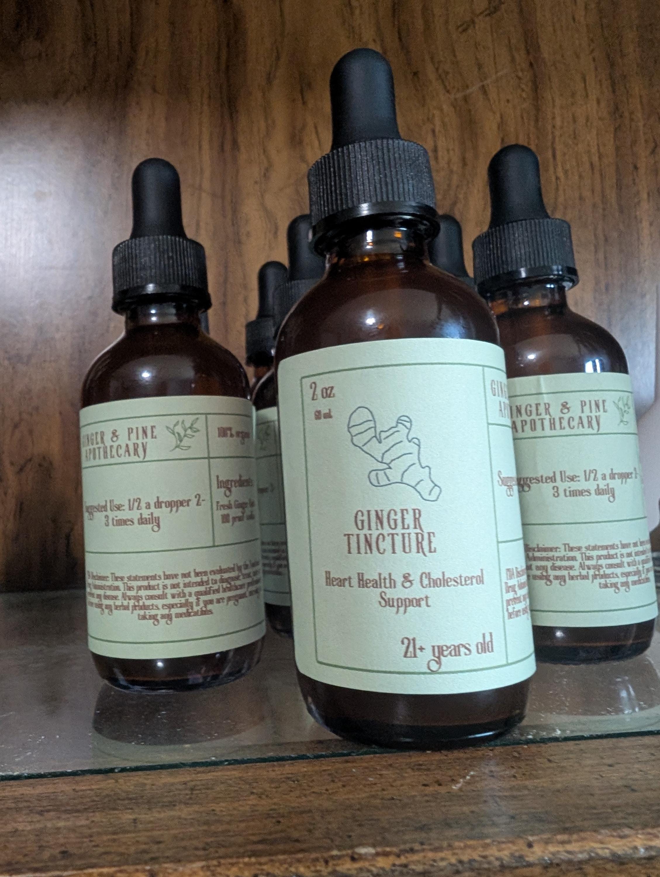 Ginger Tincture | Organic Ginger Root Extract | Herbal Wellness & Vitality Support | Natural Lifestyle Supplement - Thumbnail 3