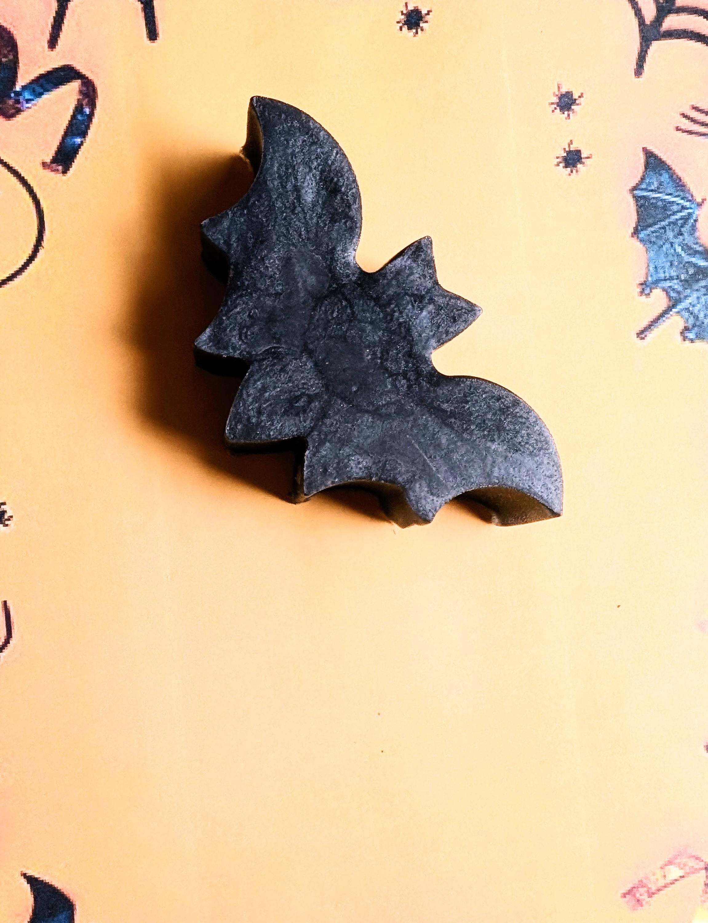Bat Shape – Mahogany Coconut Scent – Limited Edition Halloween Handmade Soap, Rustic Fall Gift - Thumbnail 2