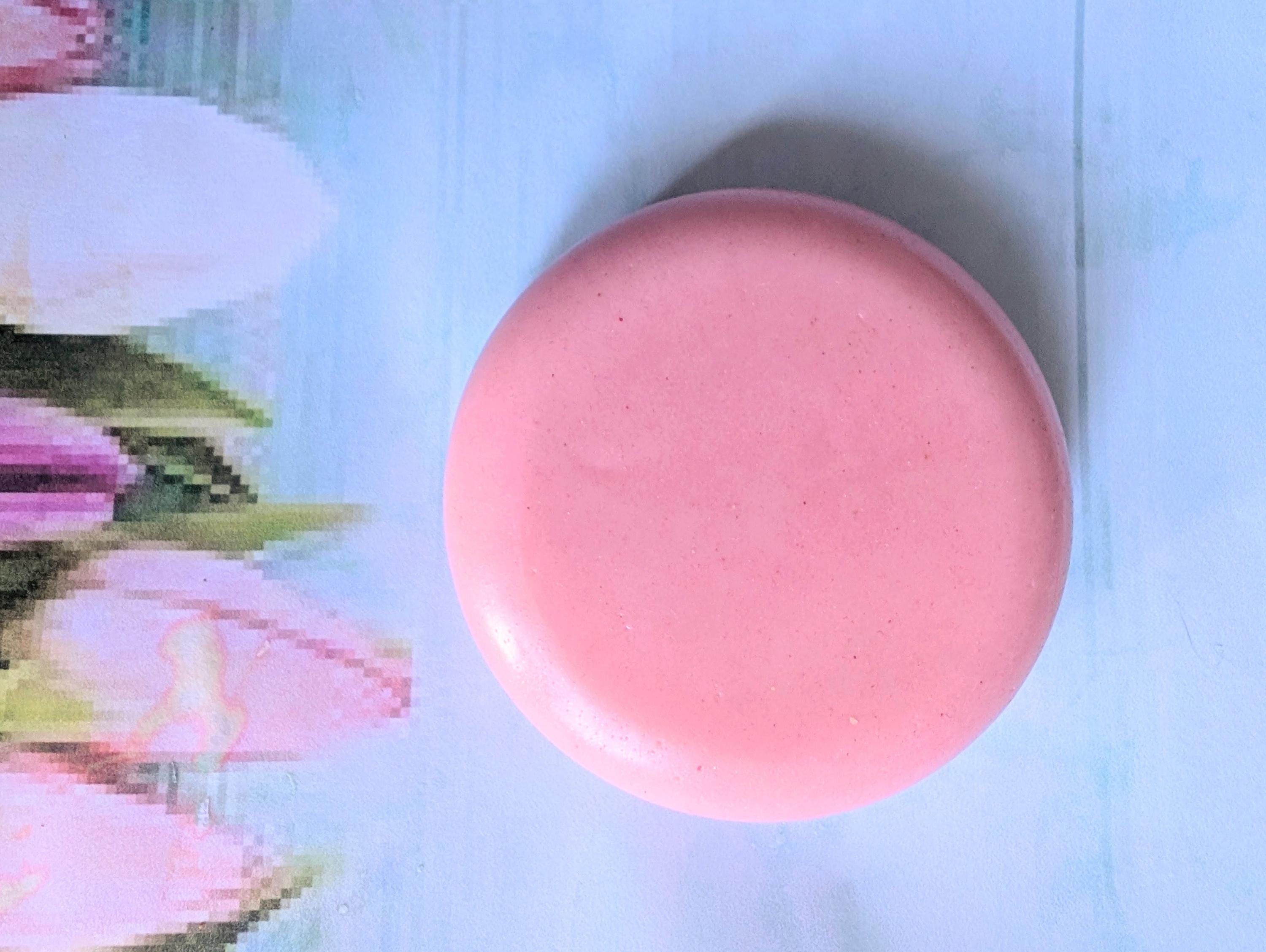 Raspberry Vanilla Goat Milk Soap: Handmade Moisturizing Skincare Bar - Thumbnail 3