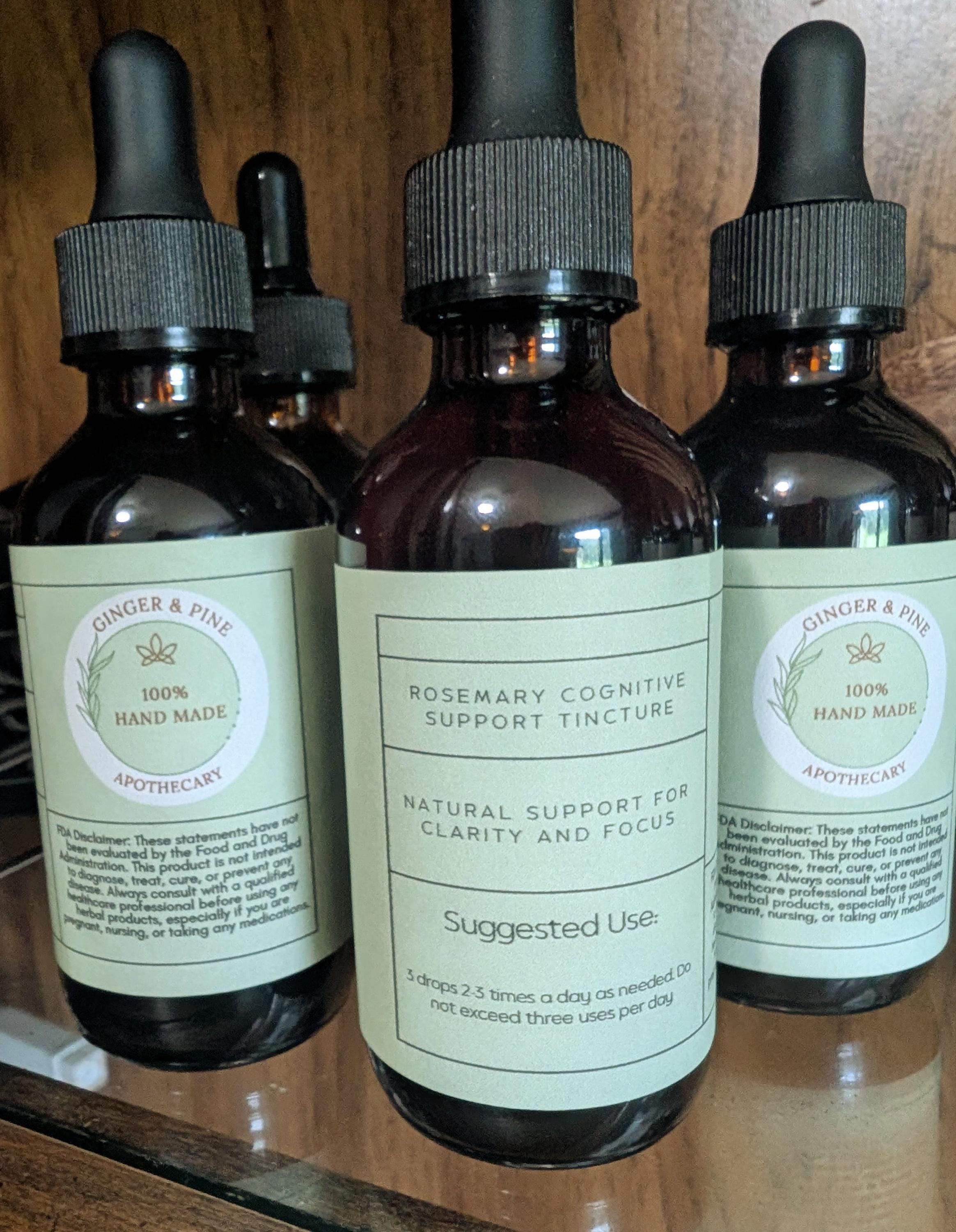 Handcrafted Rosemary Herbal Tincture: Small Batch Botanical Infusion - Thumbnail 3