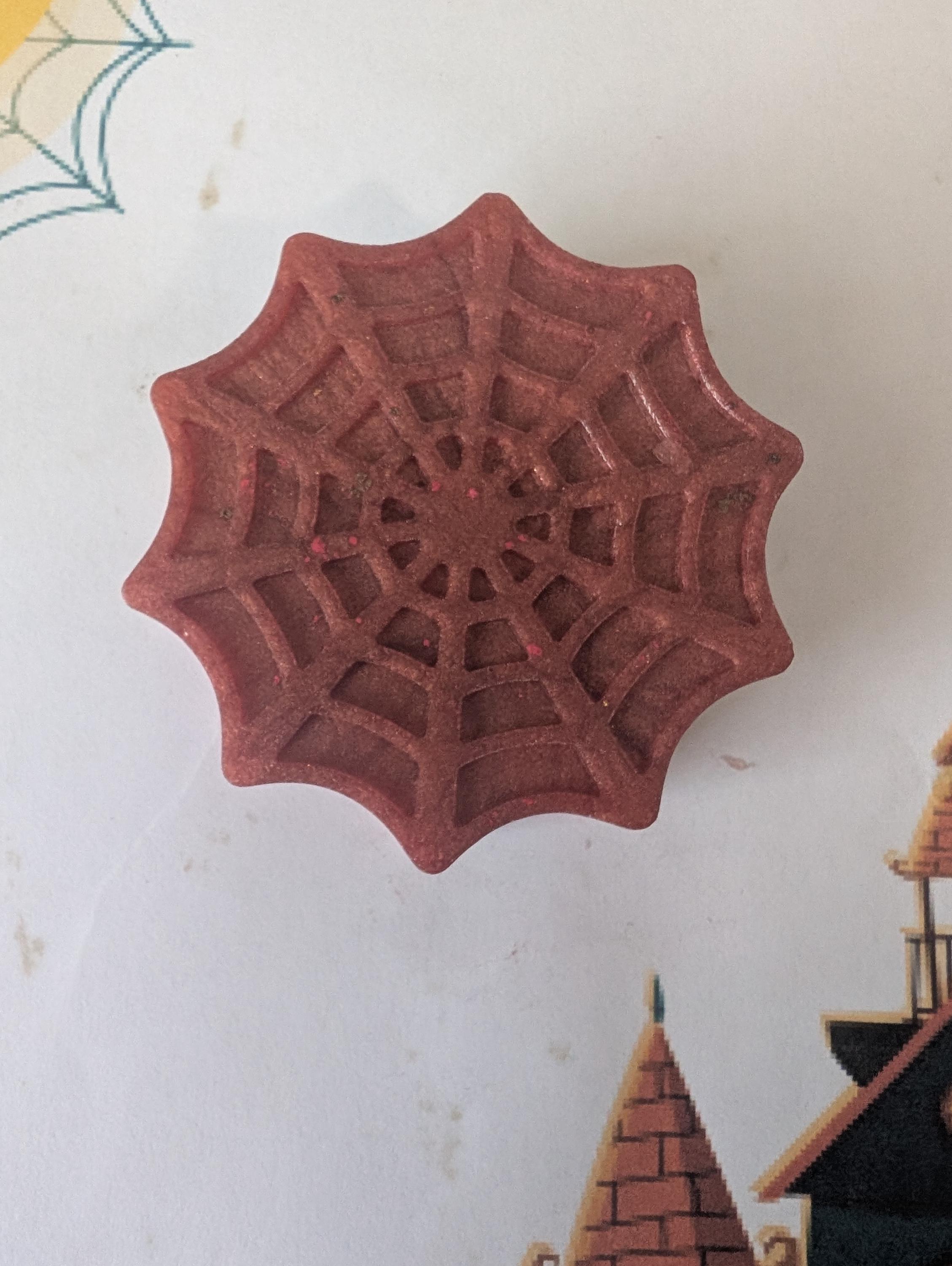 Spiderweb – Black Cherry Merlot– Limited Edition Halloween Handmade Soap, Rustic Fall Gift - Thumbnail 3