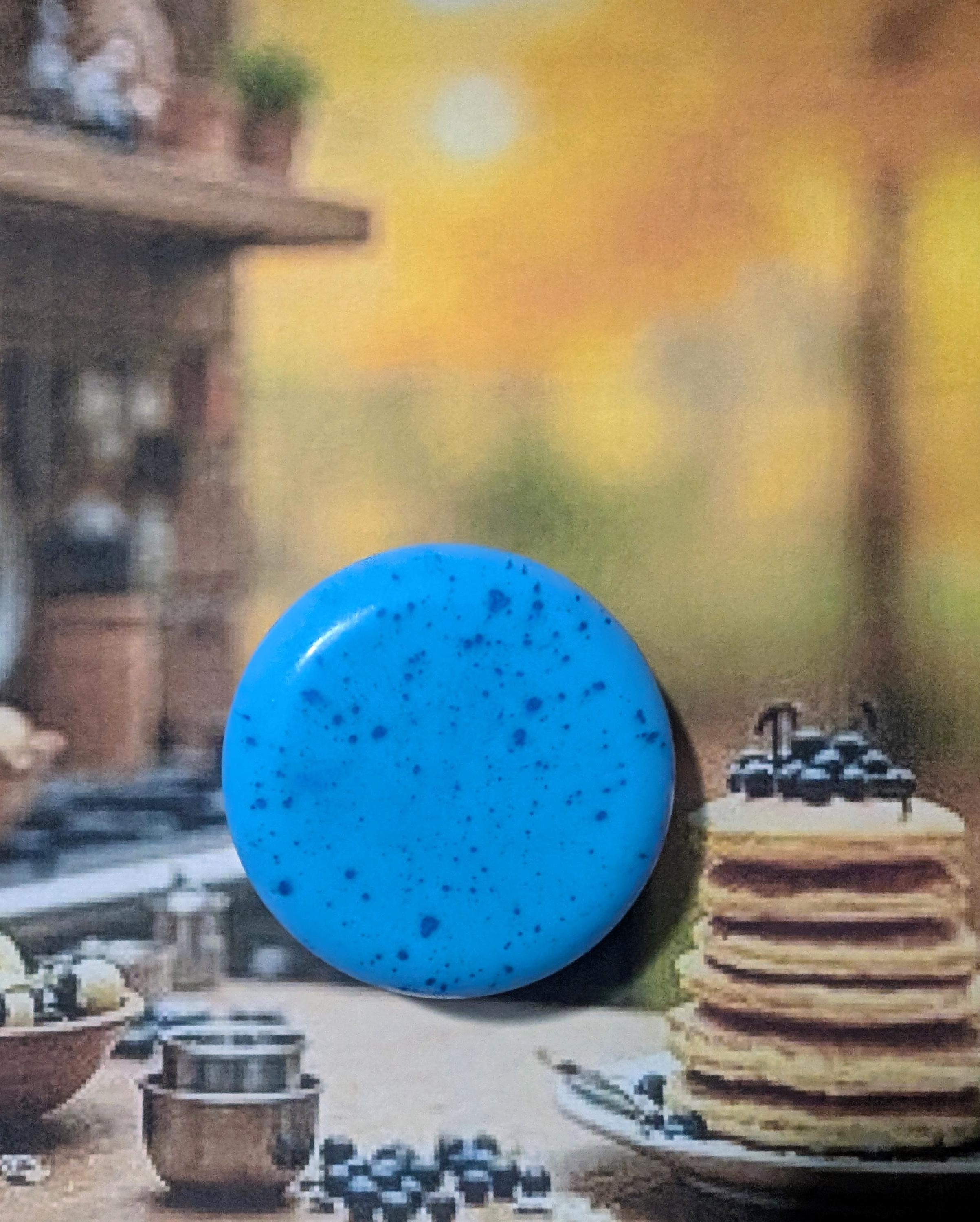 Blueberry Maple Pancakes Oatmeal Soap: Handmade Breakfast Scent Bar - Thumbnail 3